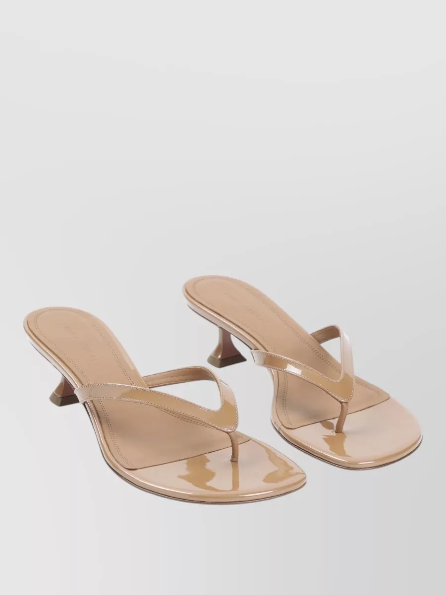 Amina Muaddi Leather Juliette Thong Sandals