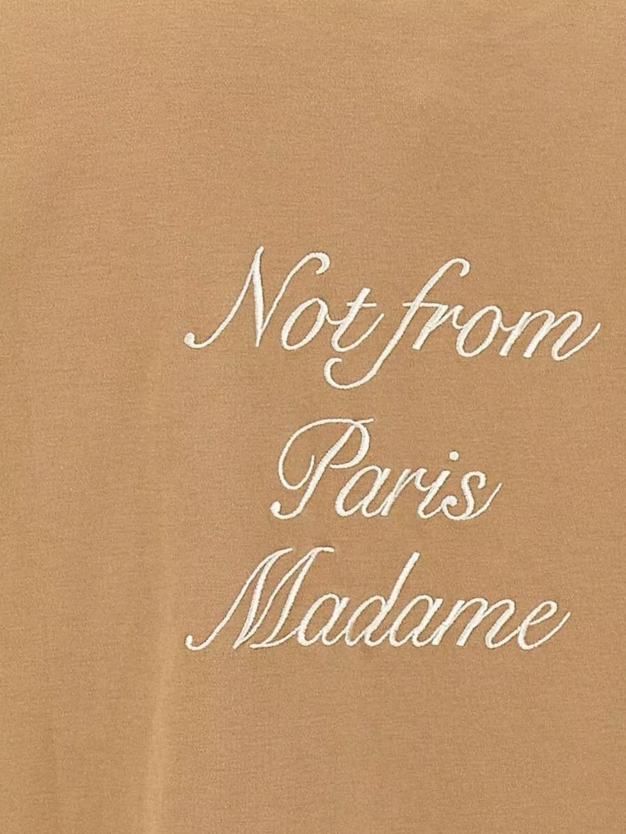 Drôle De Monsieur Calligraphy Slogan Cotton T-Shirt