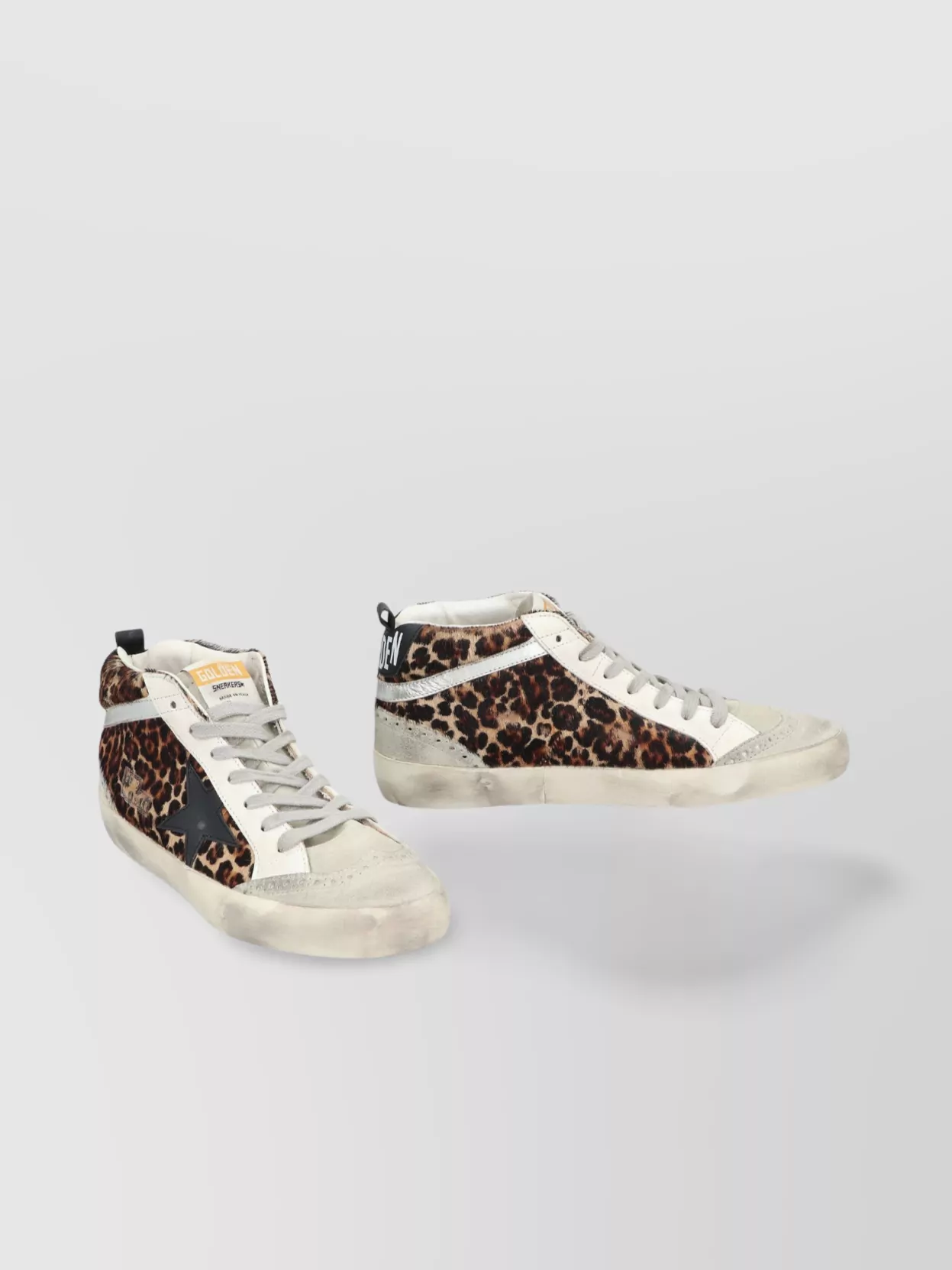 Golden Goose Deluxe Brand Women Mid Star Classic High-top Ponyskin Sneakers In Animal Print