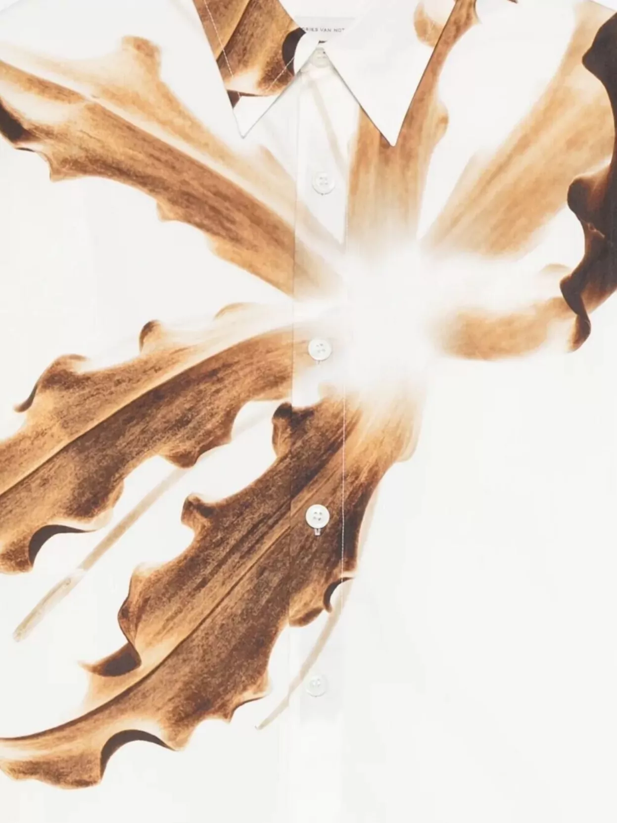 Dries Van Noten Abstract Print Long Sleeve Shirt Design