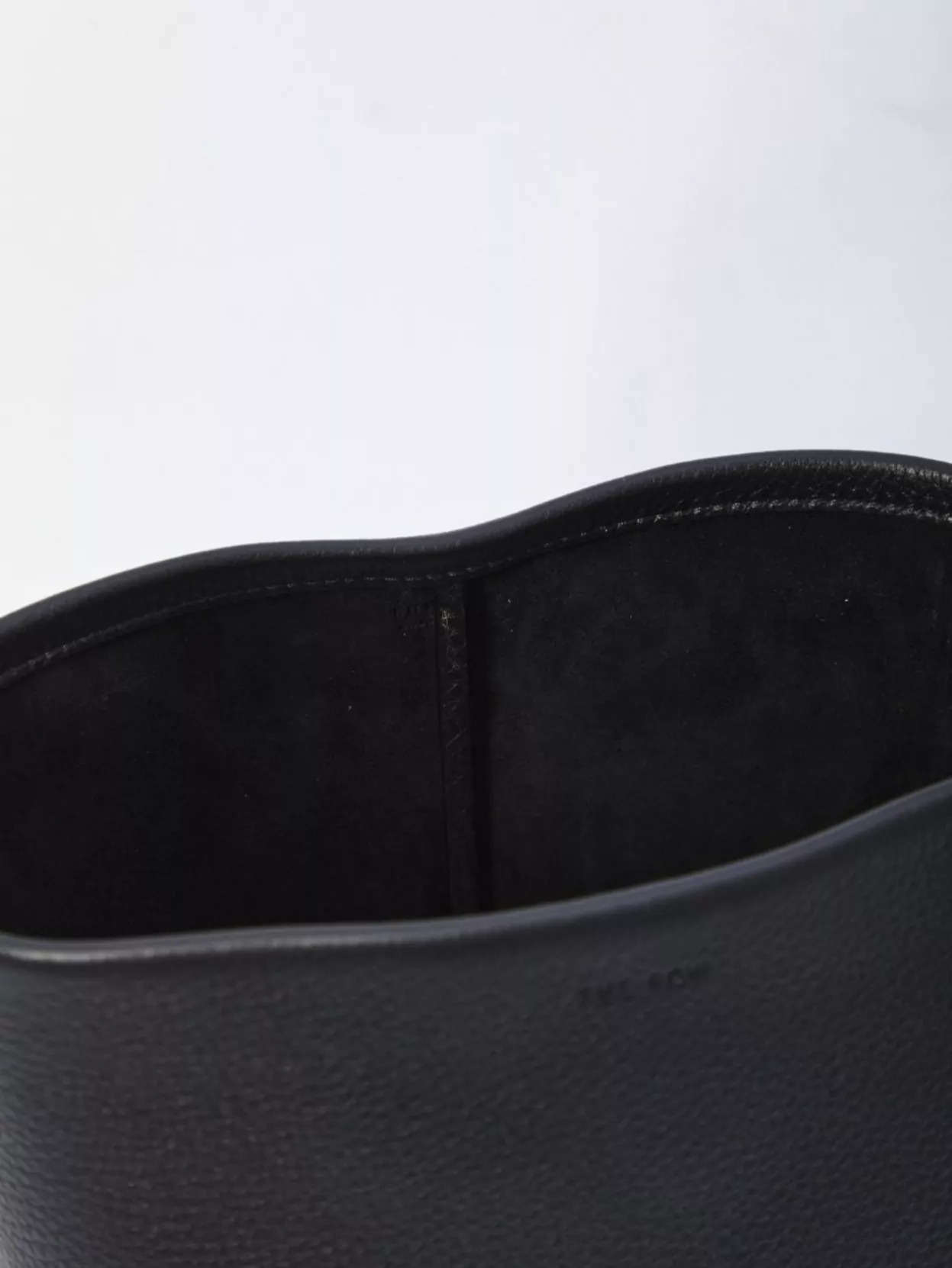 The Row Small Structured Tote Bag In Black