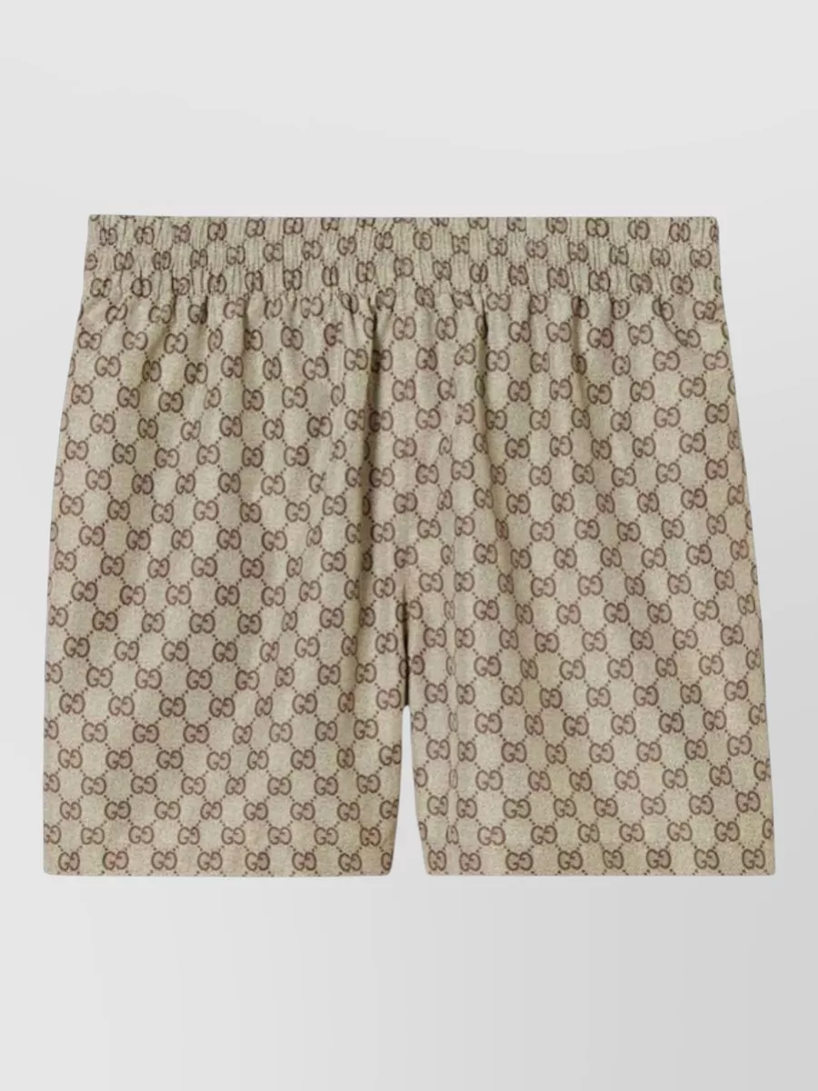 Gucci monogram swim shorts