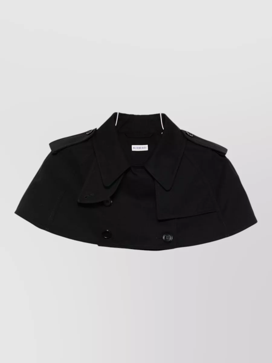 Burberry Cotton Short Trench Cape