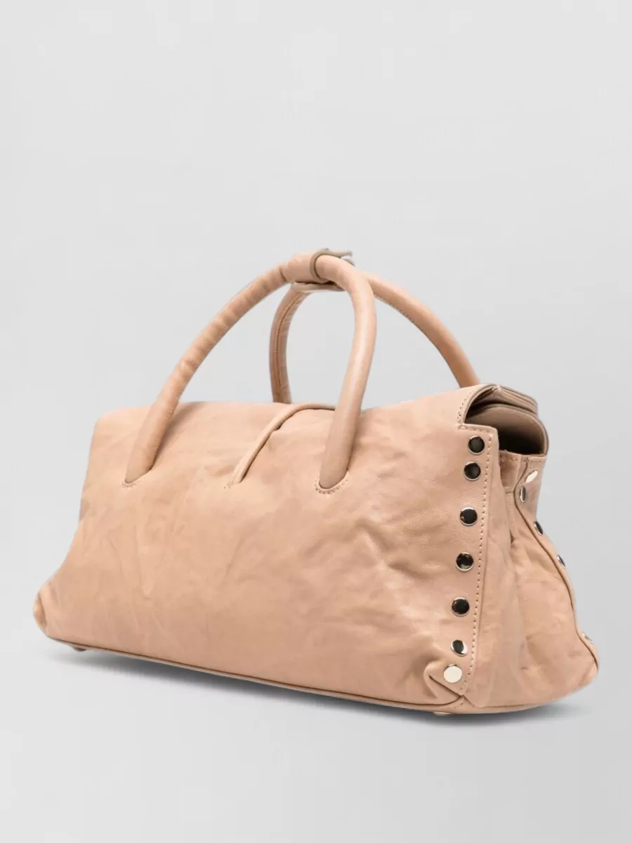 Zanellato Studded Leather Shoulder Bag