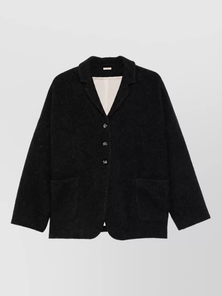 Apuntob Virgin Wool Felted Oversized Coat