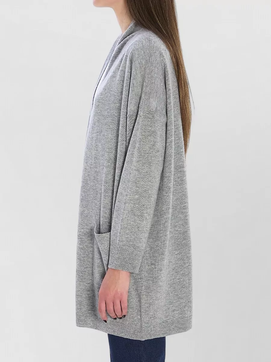 Allude Cashmere Virgin Wool Ribbed Relaxed-Fit Cardigan