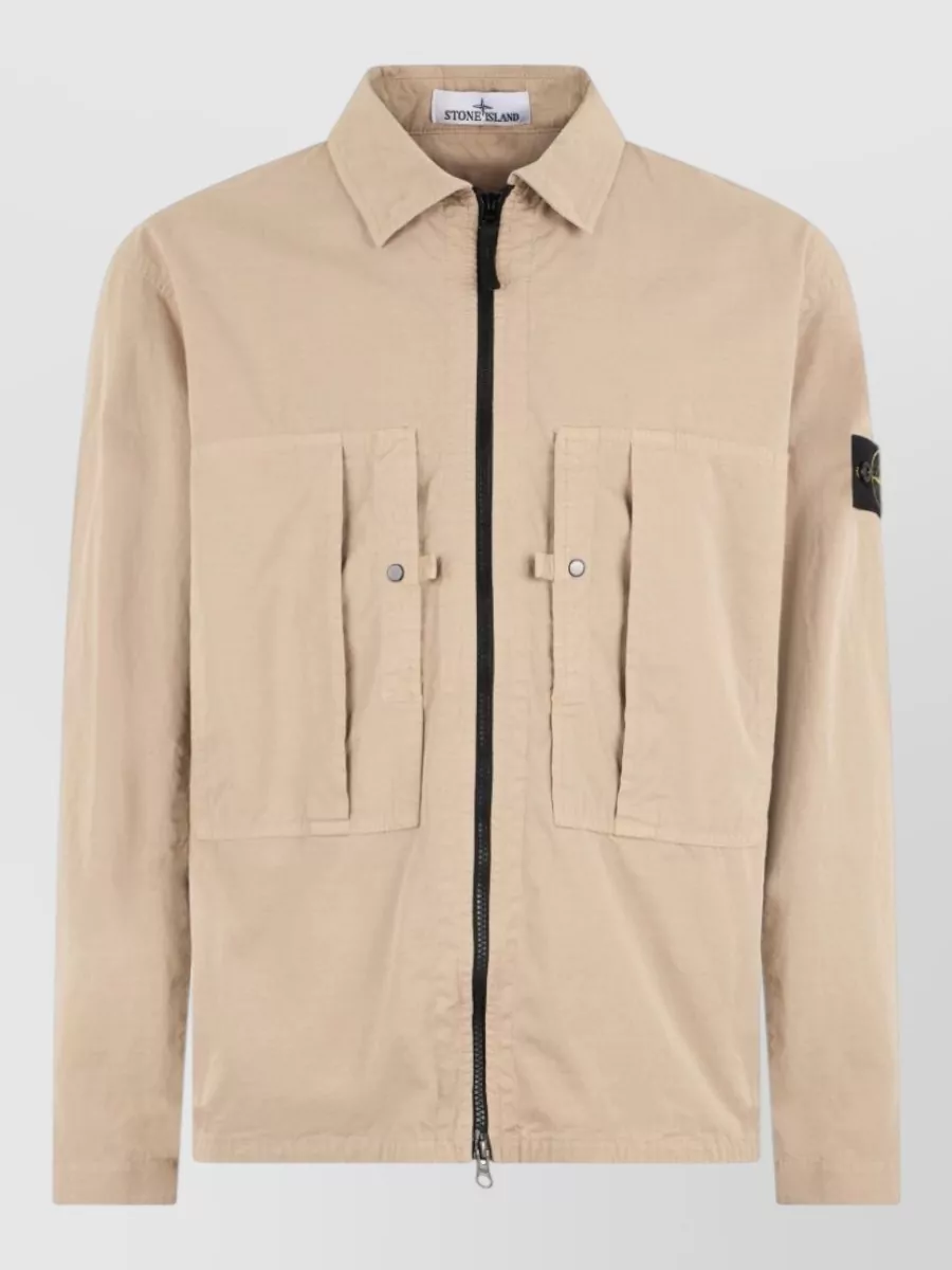 Stone Island cotton shirt jacket