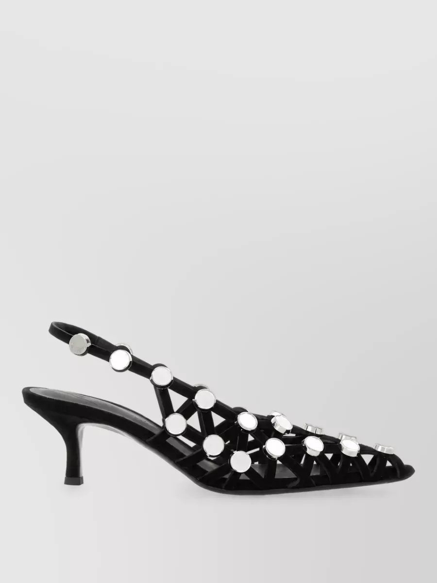 The Attico Leather Slingback Mules
