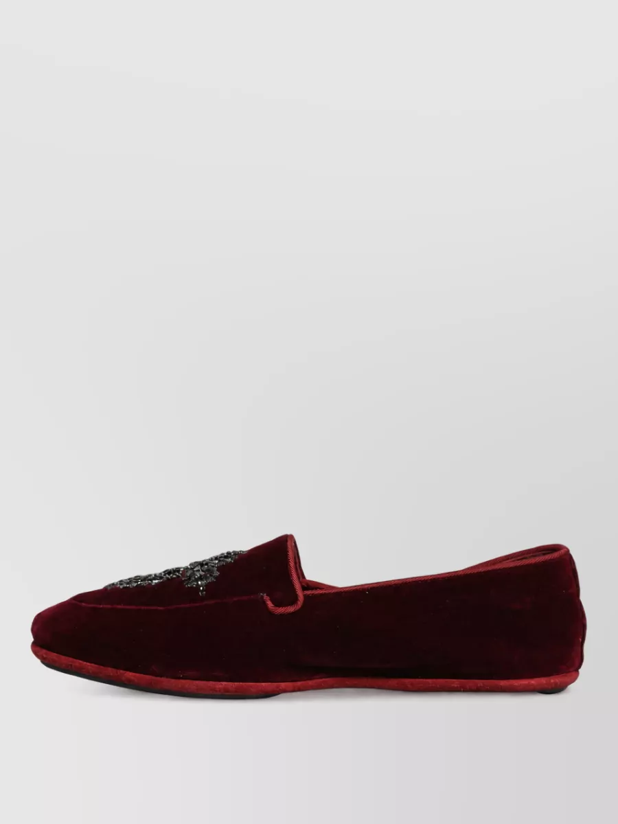 Dolce&Gabbana Leather Embellished Loafers