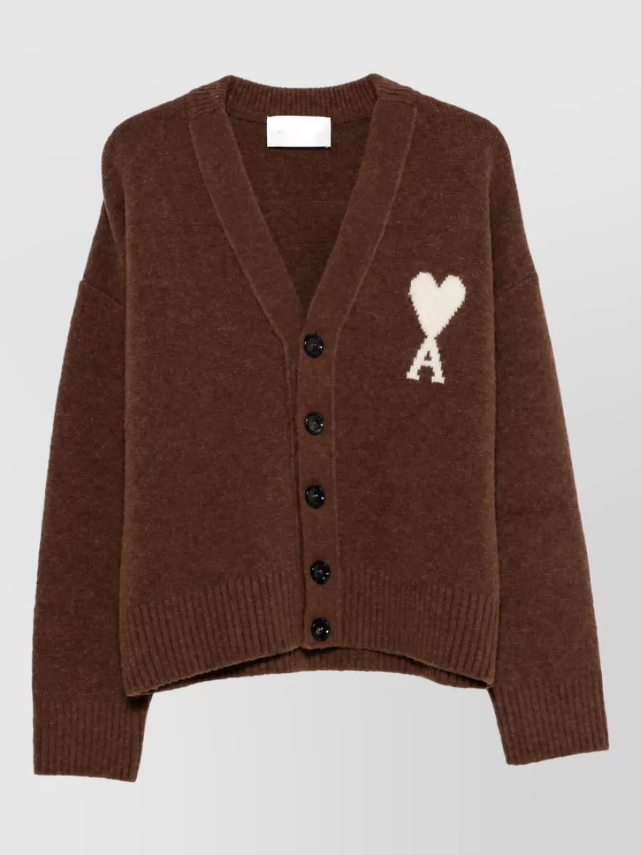 Ami Paris Alpaca wool cardigan