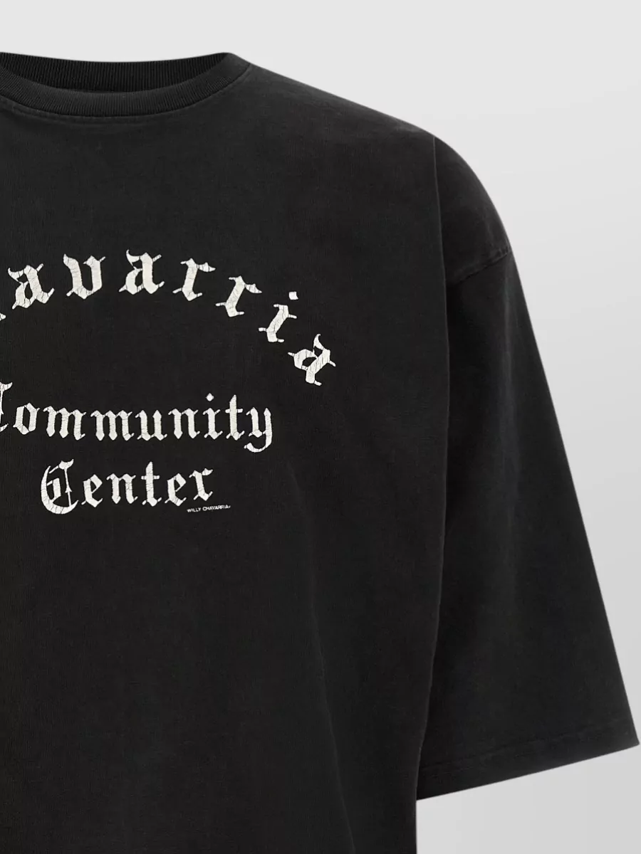 Willy Chavarria Ribbed Oversized Cotton T-Shirt