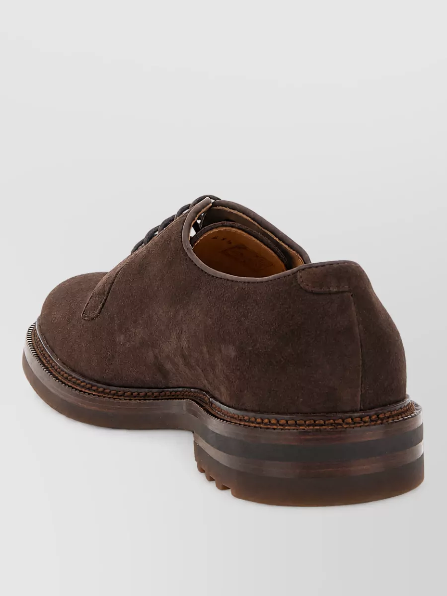Brunello Cucinelli Suede Derby Shoes