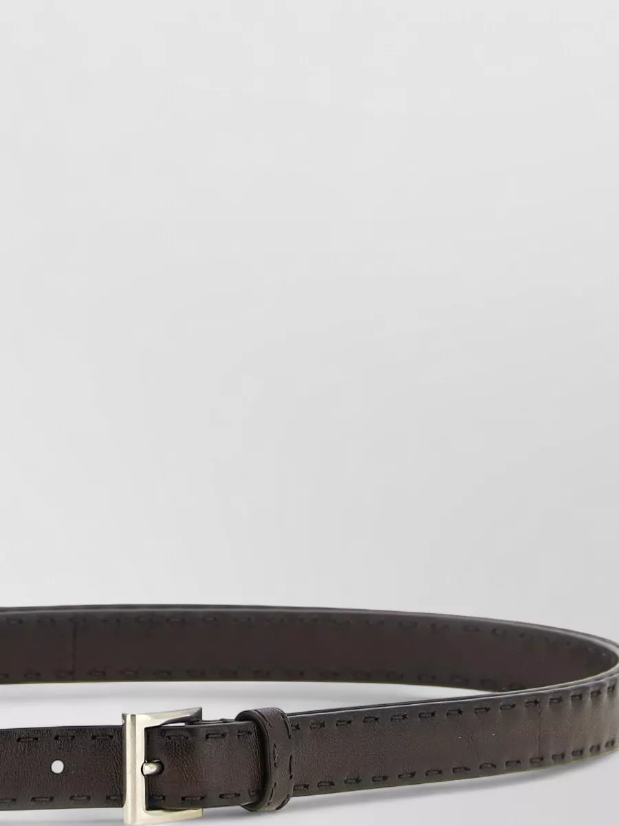 Prada Leather Slim Belt