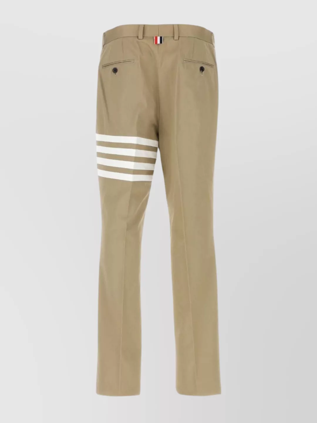 Thom Browne Pant Cotton Striped Detail In Brown