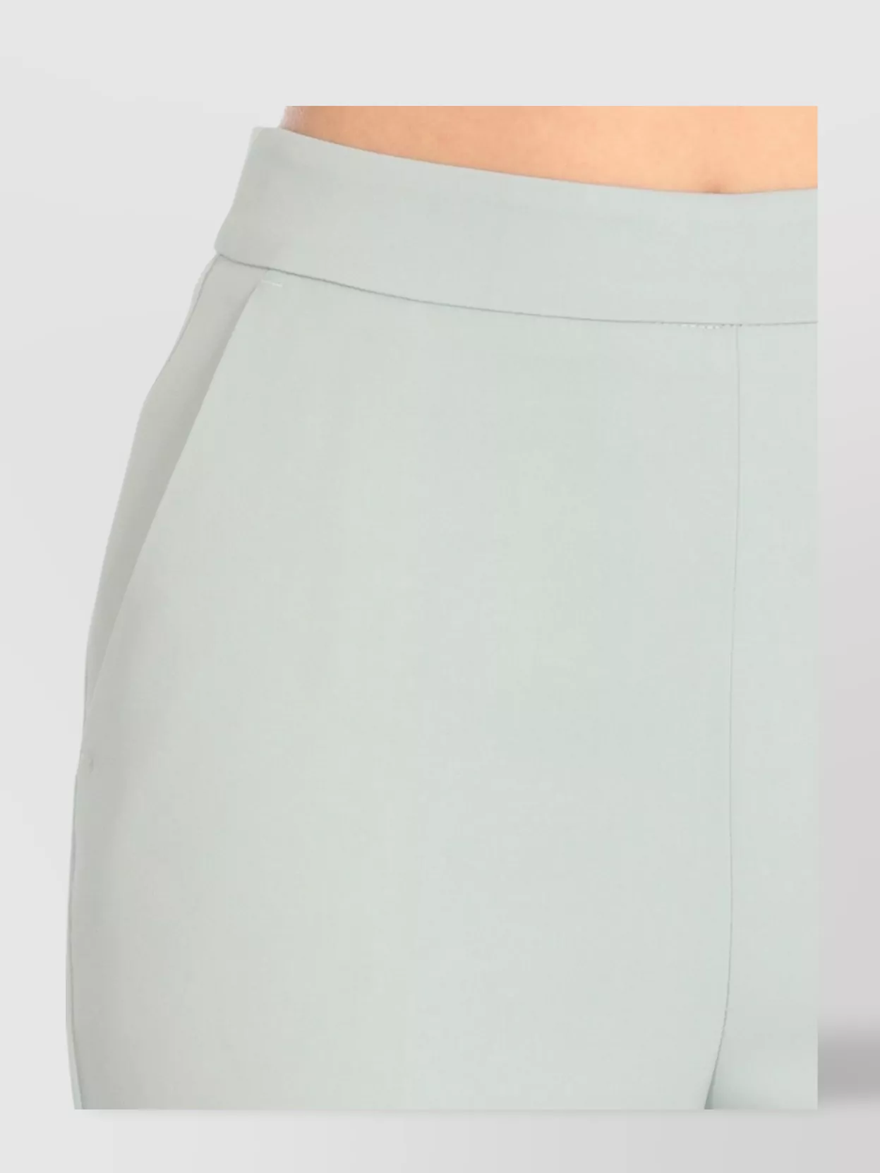 Pinko High Waist Tailored Fit Trousers In Green