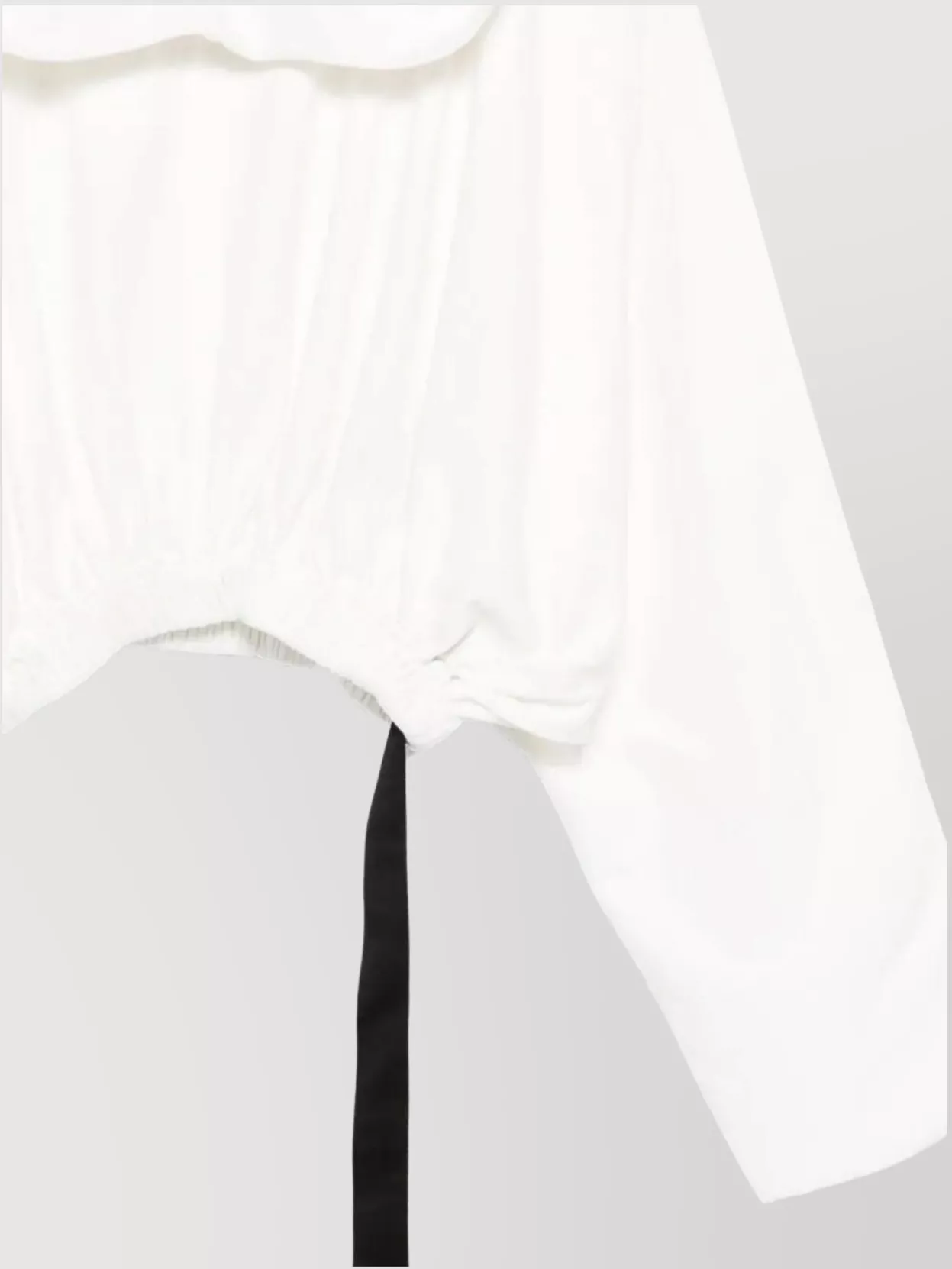 Rick Owens Drkshdw Hooded Cropped Long Sleeve Tunic