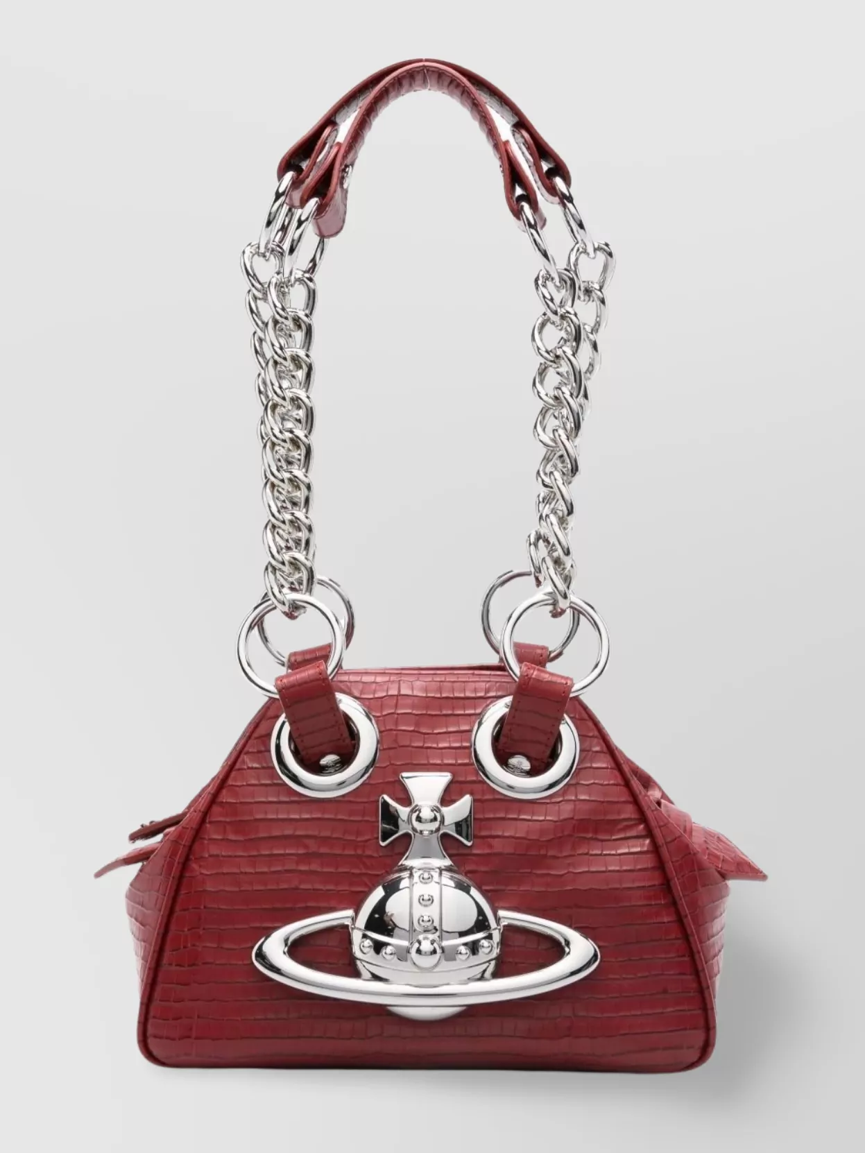 Vivienne Westwood Crocodile Chain Link Shoulder Bag
