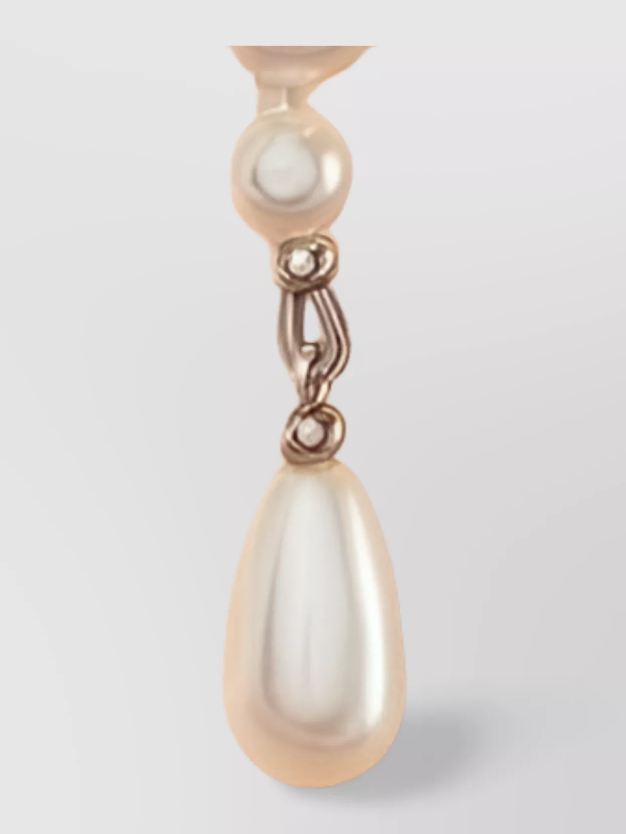 Vivienne Westwood Crystal Drop Earrings Pearl Embellishments