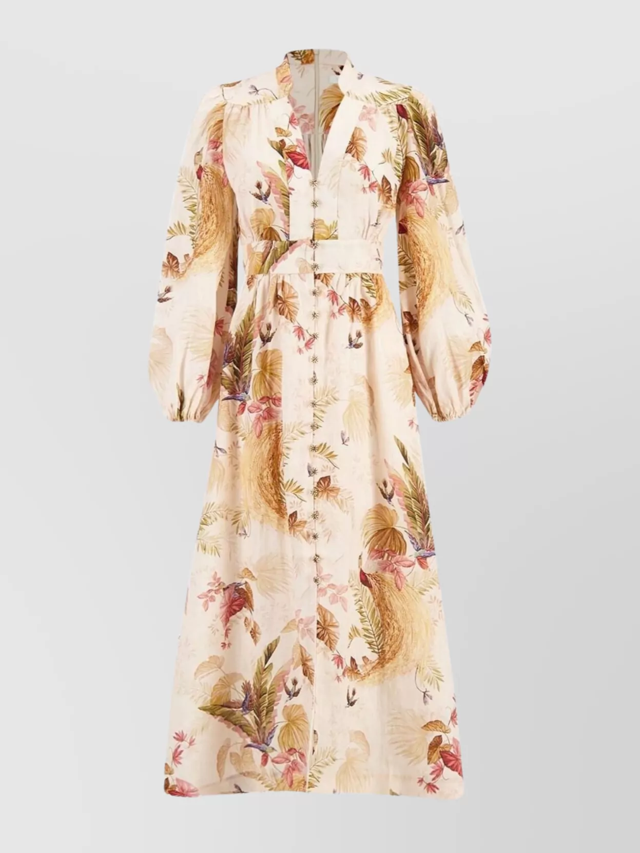 ワンピース MAXINE PLUNGE MAXI DRESS Maxine Plunge Maxi Dress Orange Paisley Online | Zimmermann