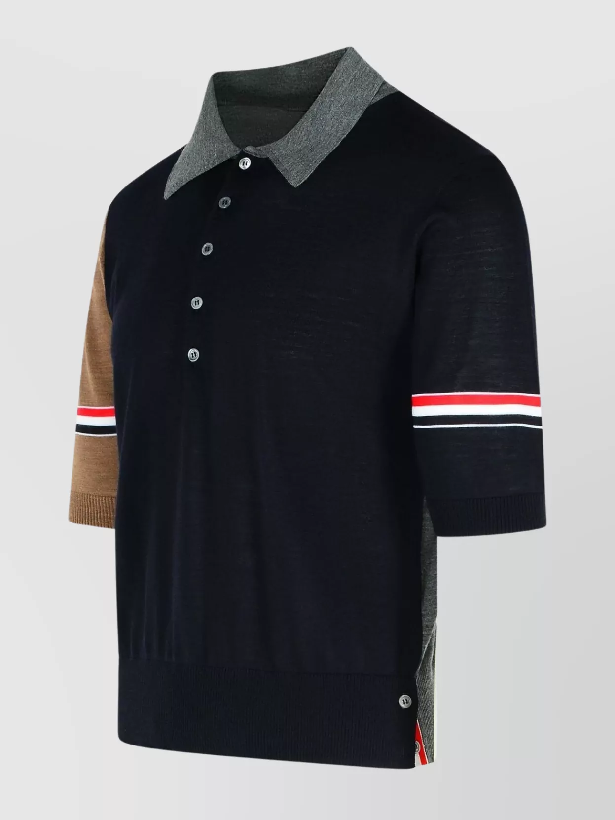 Thom Browne "Playful" Multicoloured Wool Polo Shirt