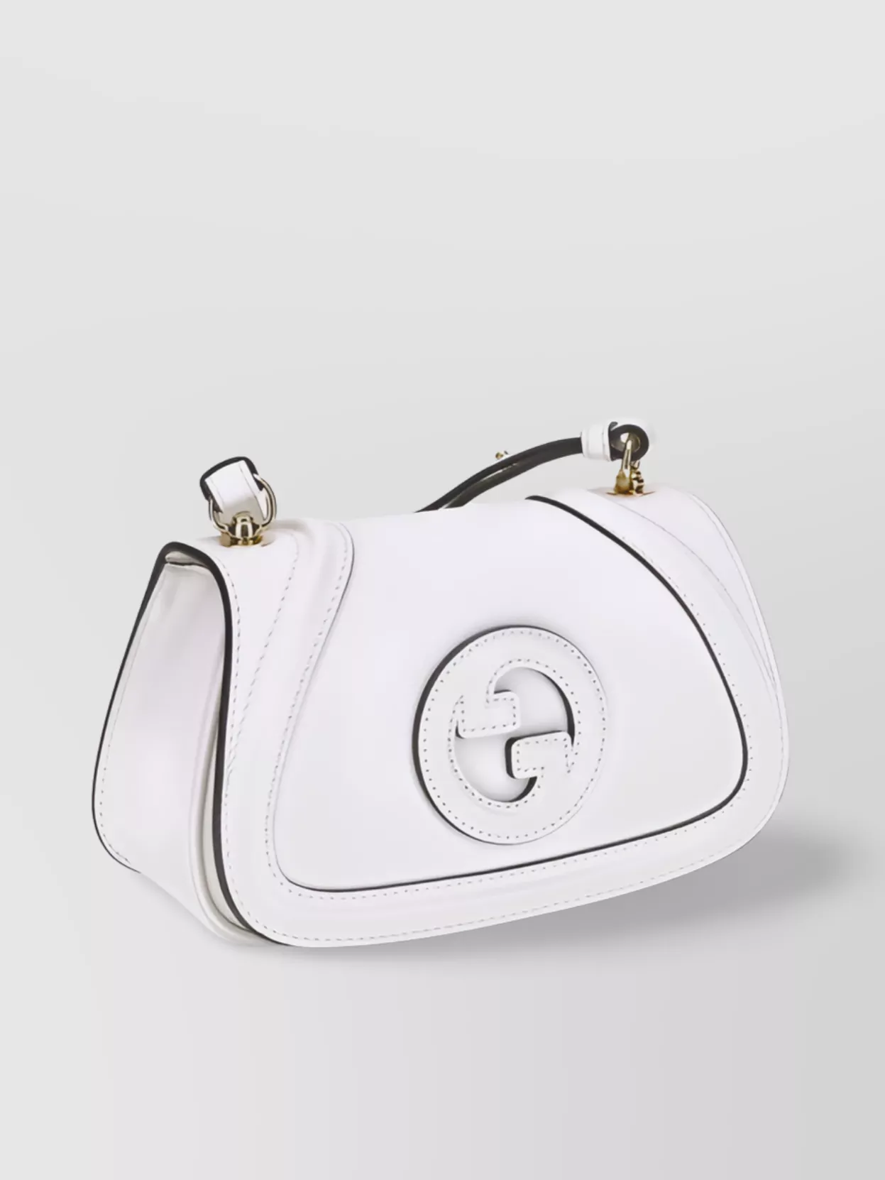 Gucci Structured Leather Shoulder Bag