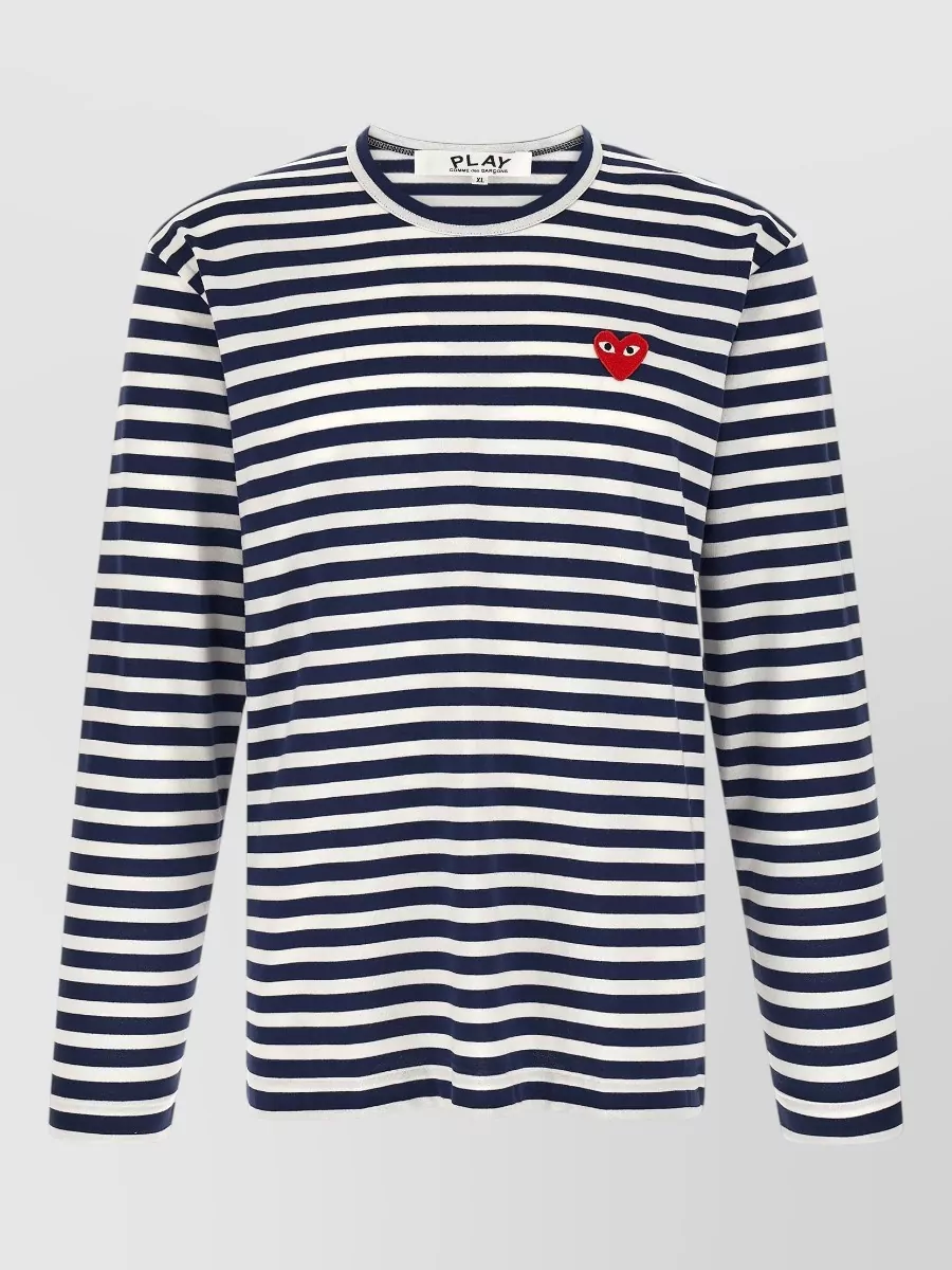 Comme des Garçons Play striped long-sleeve t-shirt