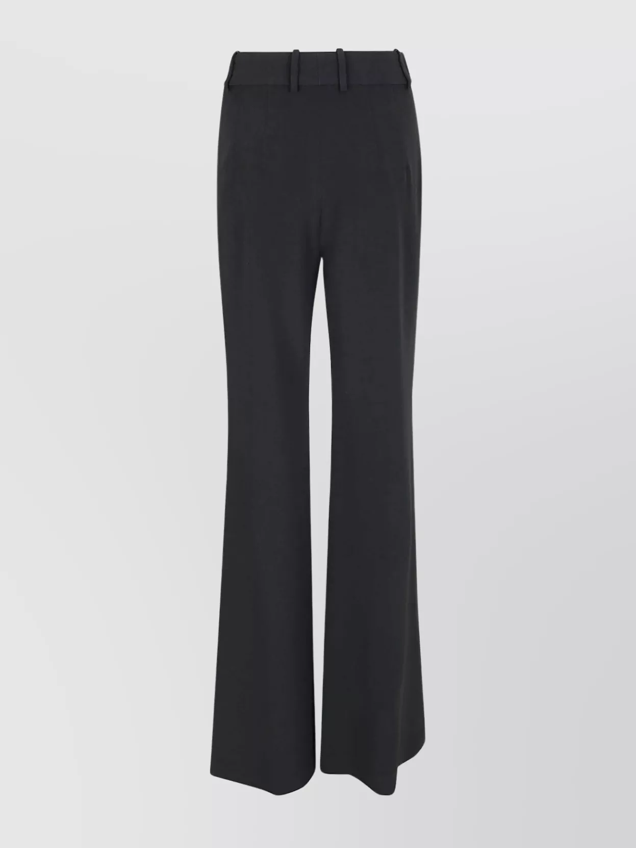 Ermanno Scervino Flared Leg Trousers Featuring Belt Loops In Black