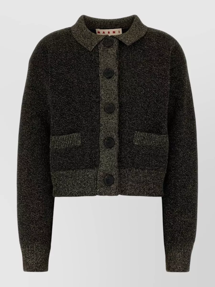 Marni metallic wool cardigan