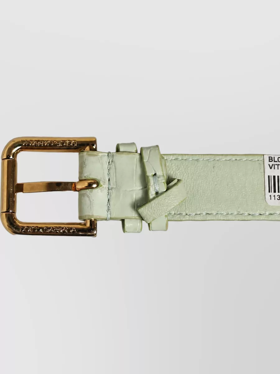 Dolce&Gabbana Embossed Leather Bracelet