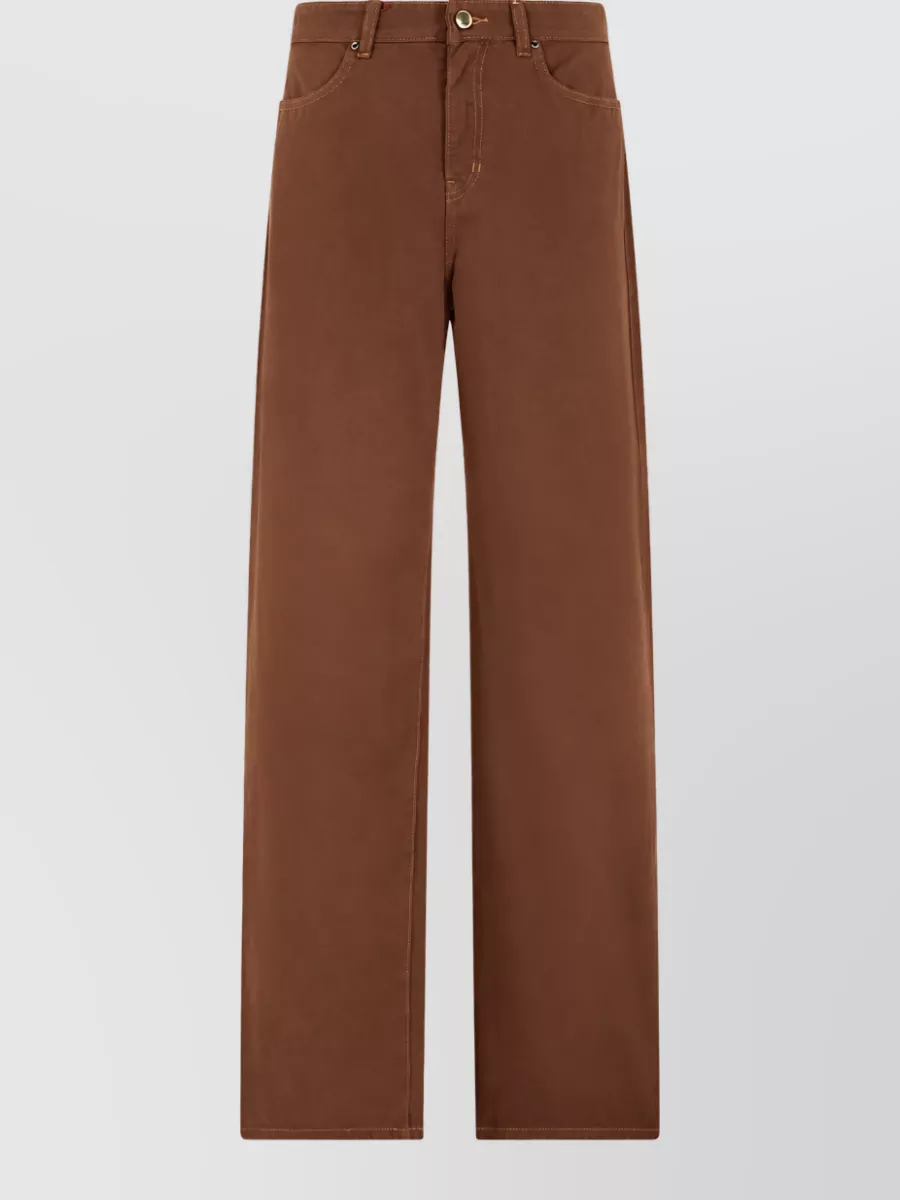 S Max Mara high-rise straight-leg denim trousers