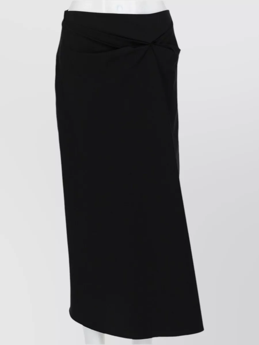 Max Mara cotton satin asymmetric skirt