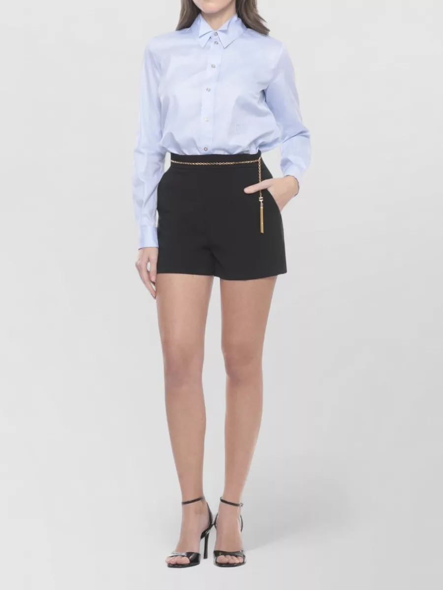 Elisabetta Franchi Cotton Long-Sleeve Shirt
