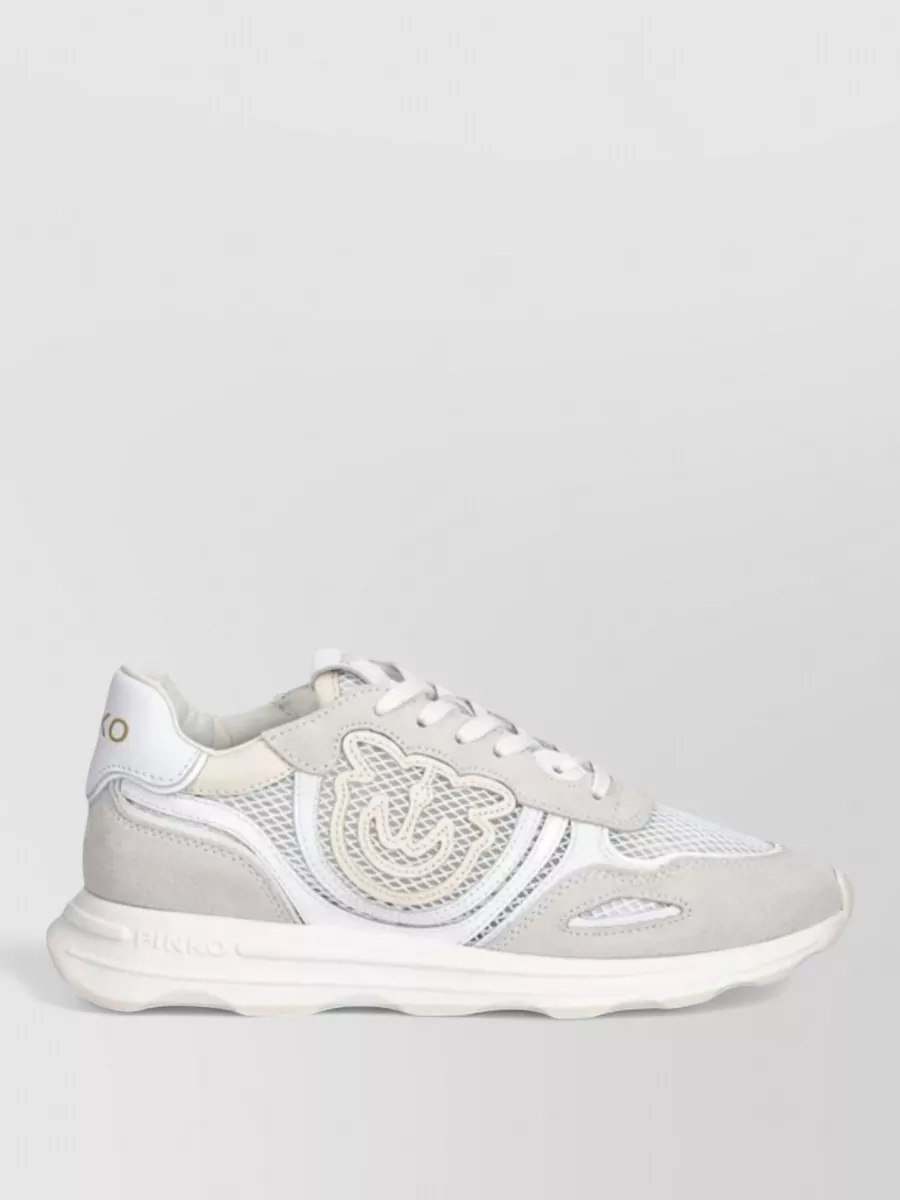 Pinko Leather Low-Top Sneakers