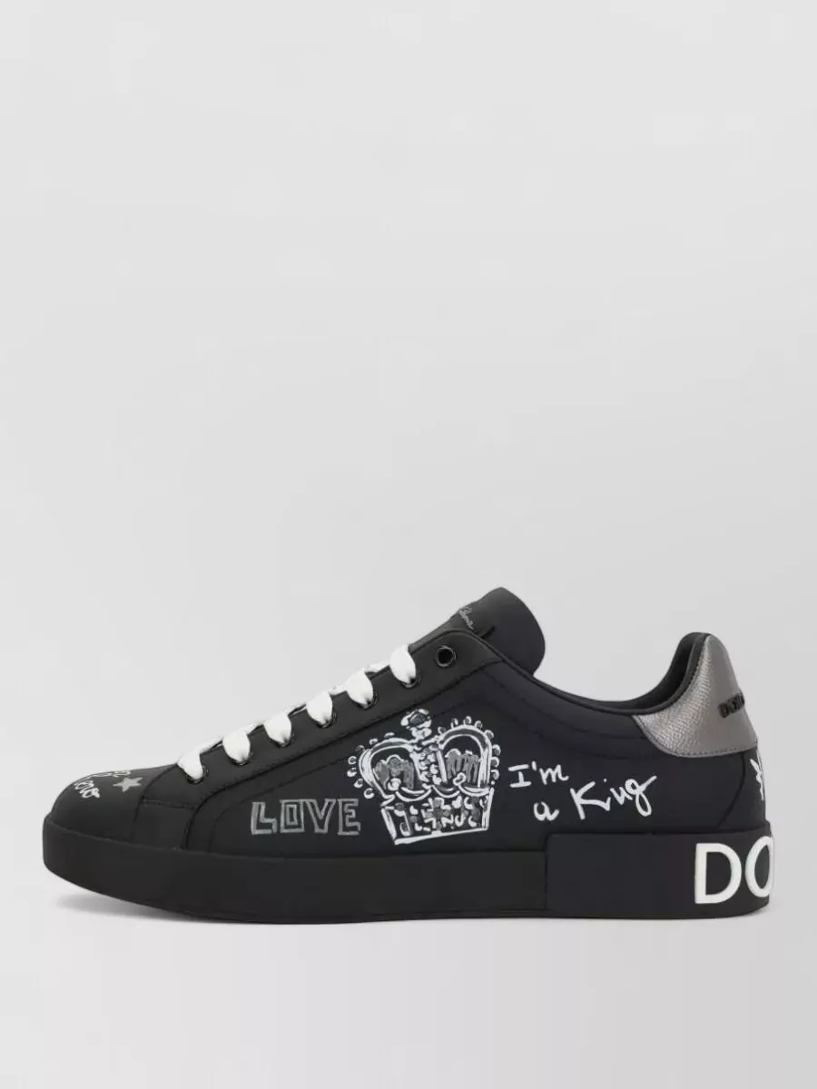 Dolce&Gabbana Leather Low-Top Sneakers