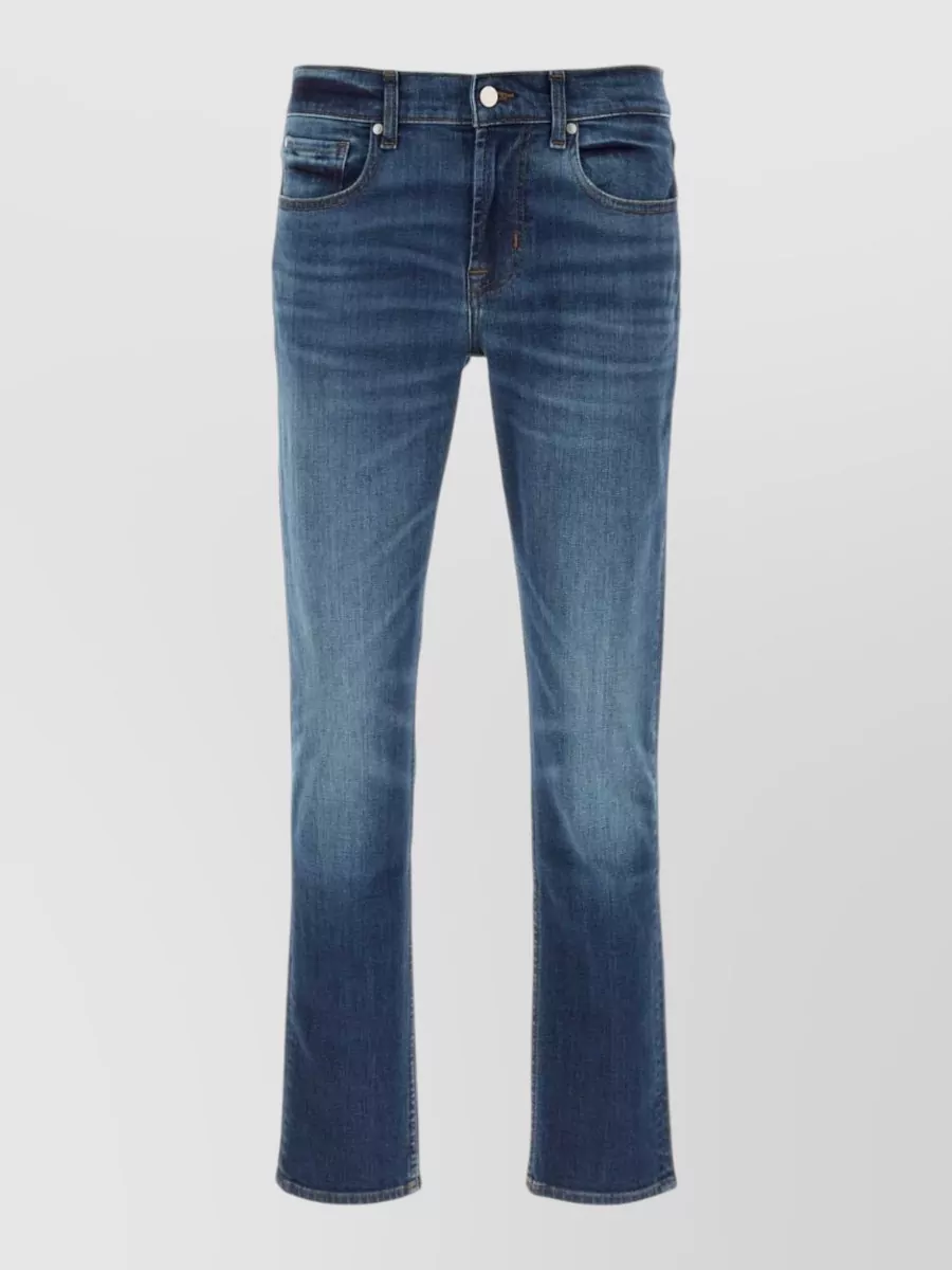 7 For All Mankind Stretch Denim Tapered Jeans