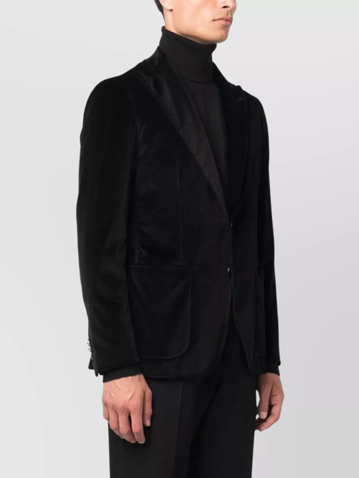 Tagliatore Velvet Jacket Buttoned Cuffs