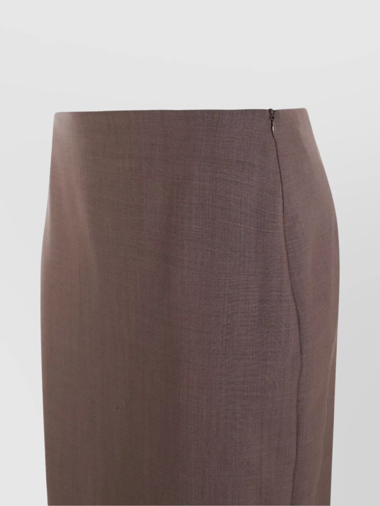Brunello Cucinelli High Waist Knee Length And Midi Skirt With Back Slit
