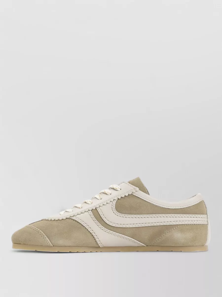 Dries Van Noten Leather Low-Top Sneakers