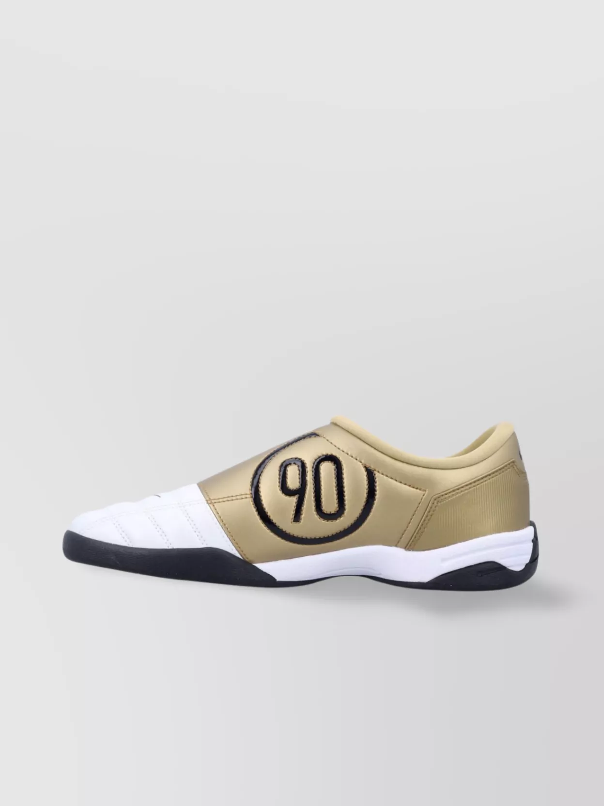 Nike Shiny Synthetic Leather Sneakers With Embroidered Detail