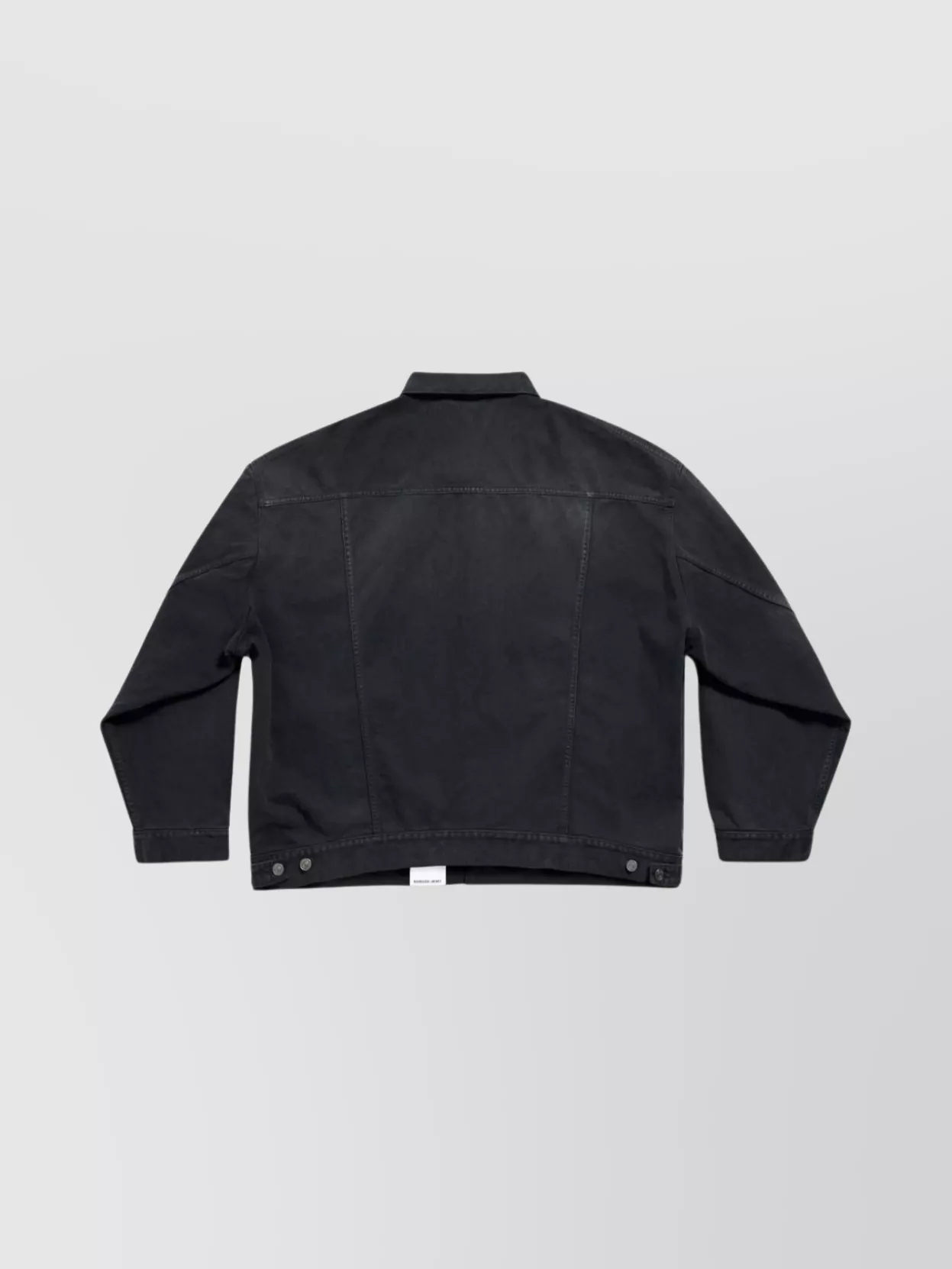 Balenciaga Size Sticker Denim Jacket