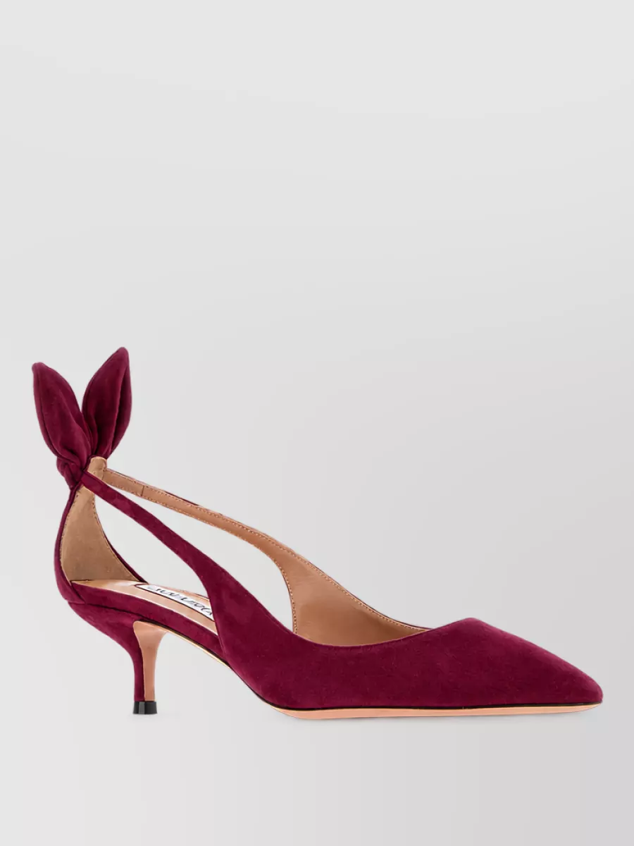 Aquazzura suede leather mules