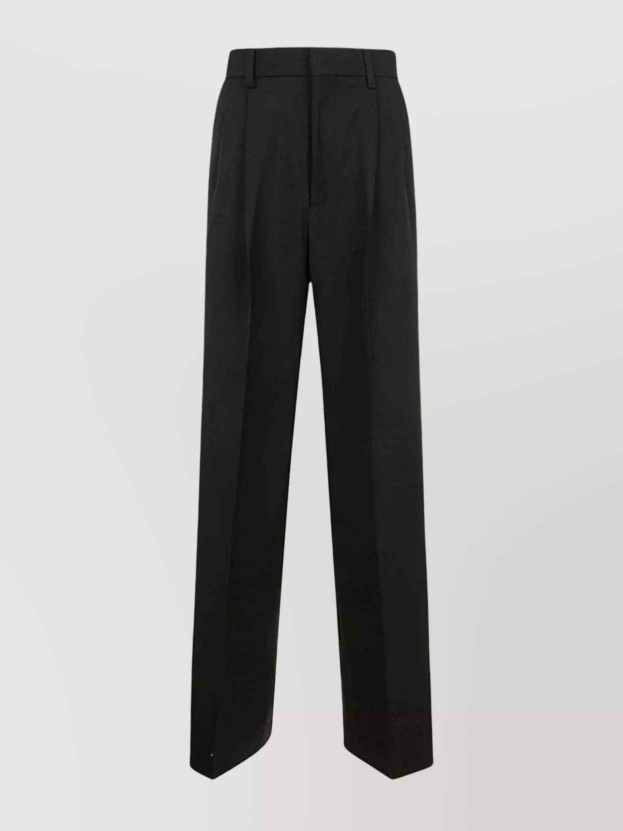 Filippa K Wide Leg Wool Trousers With Pleated Design