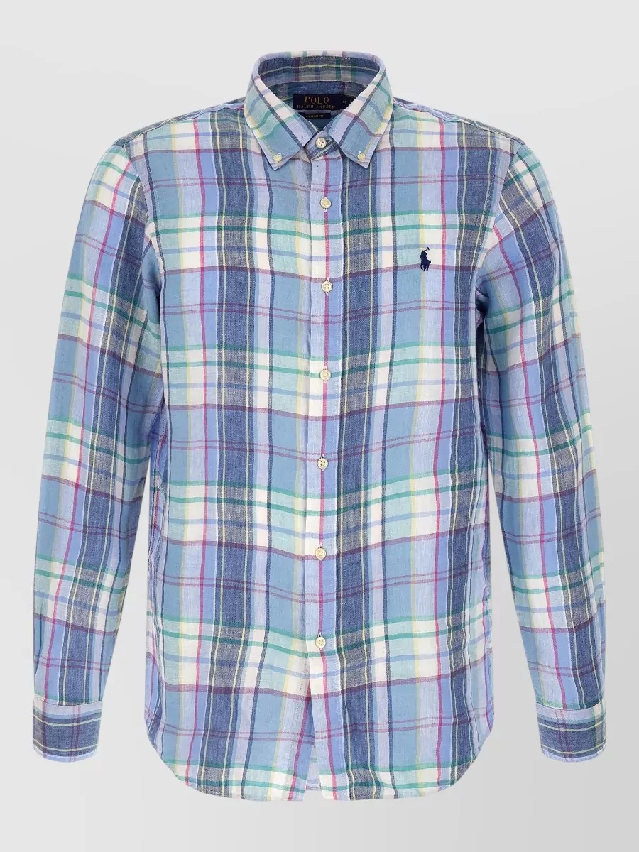 Polo Ralph Lauren Checked Linen Long-Sleeve Shirt