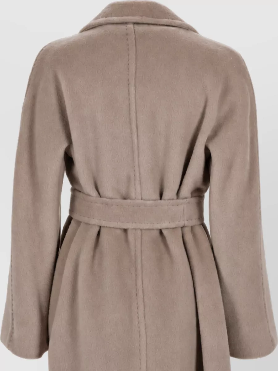 S Max Mara Alpaca Virgin Wool Fitted Jacket