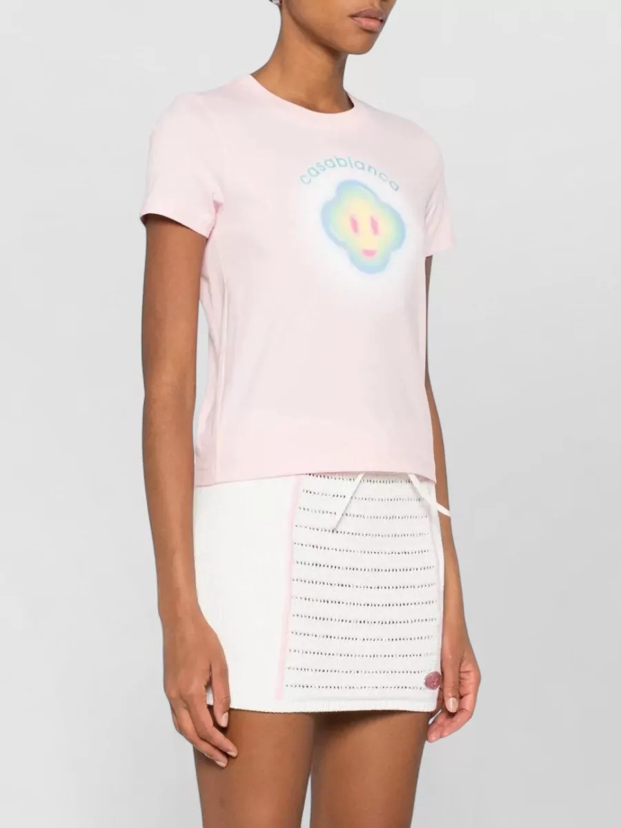 Casablanca Logo-Print Fitted Short-Sleeve T-Shirt