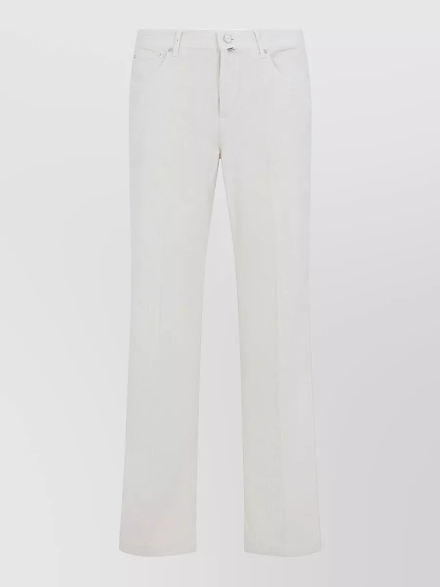 Kiton Corduroy Straight-Leg Jeans