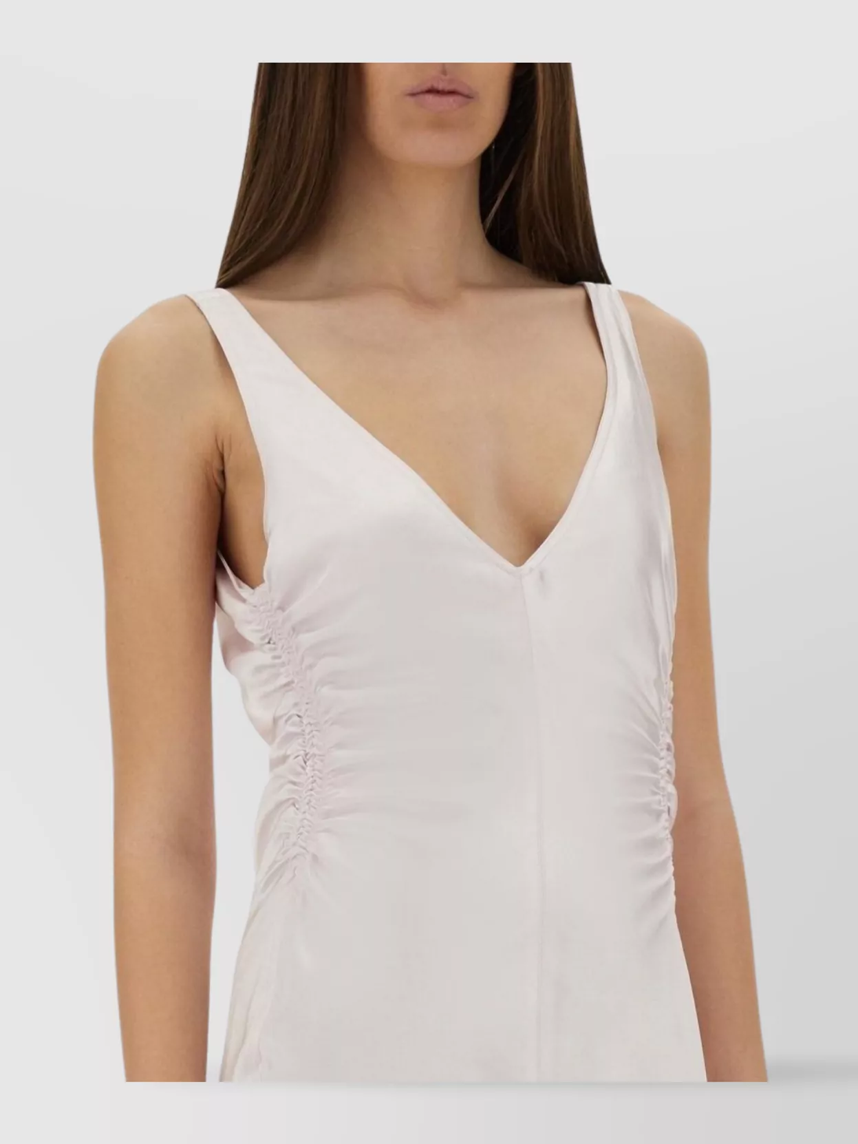 Sportmax Long Katia Dress Flared Hem