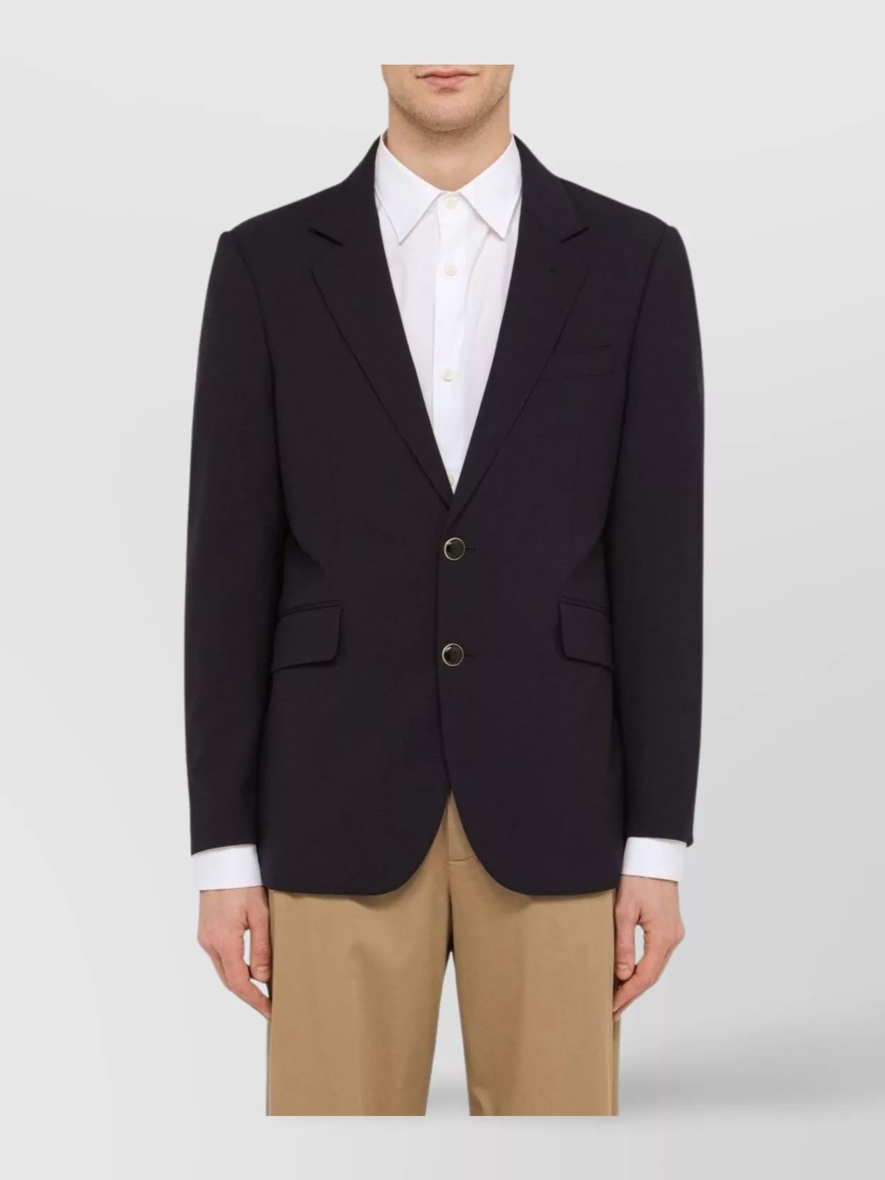 Pt Torino Single Breasted Wool Blend Jacket In Purple