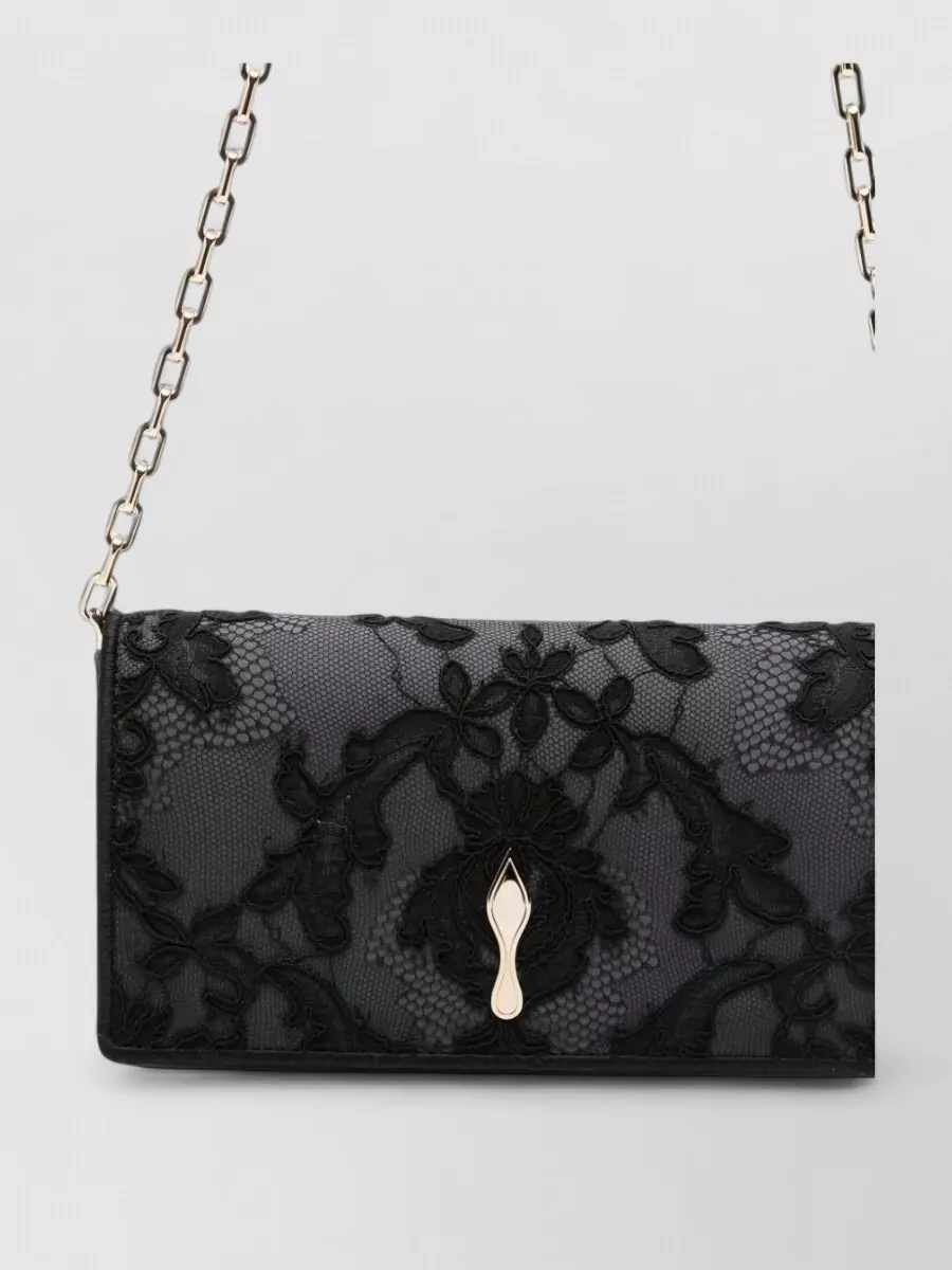 Christian Louboutin bettina satin clutch bag