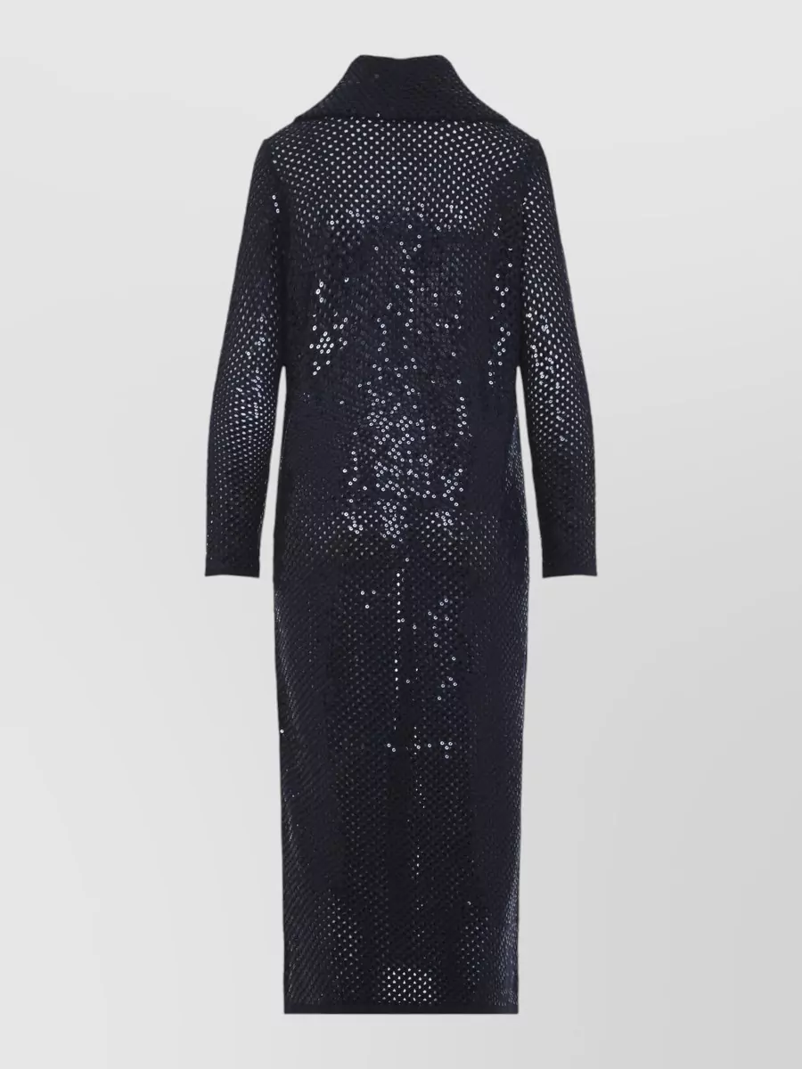 Ralph Lauren Collection Cashmere Mesh Long-Sleeve Maxi Cardigan